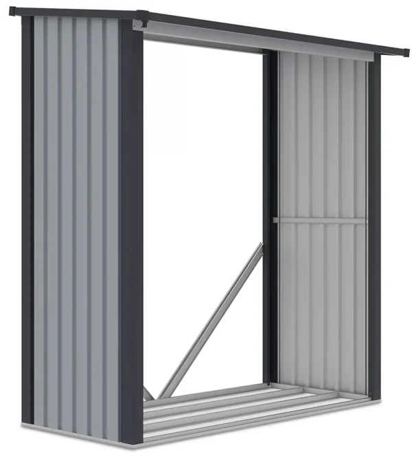 denver_garden_recess_for_wood_3d0d Drewutnia metalowa ogrodowa Hardmaister Denver 182 × 89 cm Light Grey
