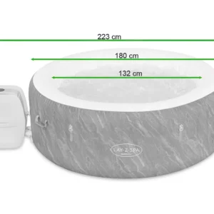 dimensions_of_the_garden_jacuzzi_boracay_bestway_5a0b Jacuzzi ogrodowe Bestway Boracay AirJet 4-osobowe 180 × 66 cm