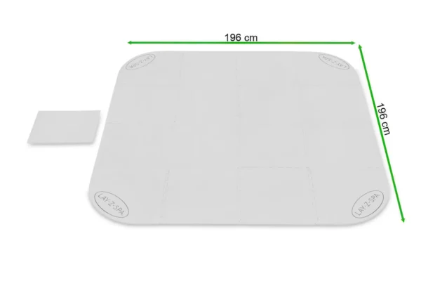 dimensions_of_the_jacuzzi_underlay_lay_z_spa_bestway_ba27 Podkład pod jacuzzi Bestway Lay-Z-Spa 196 × 196 cm