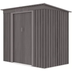 domek-narzedziowy-oregon-201x1210-light-wood-bok Domek metalowy ogrodowy Hardmaister Oregon 201 × 121 cm Light Wood