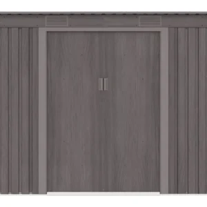 Domek metalowy ogrodowy Hardmaister Oregon 261 × 121 cm Light Wood