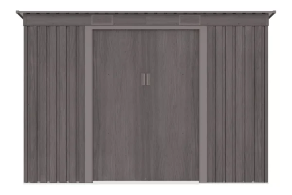 Domek metalowy ogrodowy Hardmaister Oregon 261 × 121 cm Light Wood