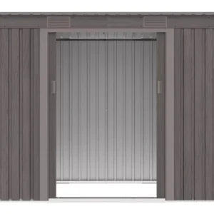 Domek metalowy ogrodowy Hardmaister Oregon 261 × 121 cm Light Wood