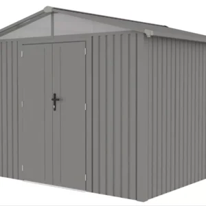 Domek metalowy ogrodowy Hardmaister Michigan 304 × 296 cm Grey Aluminium