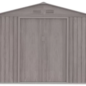 Domek metalowy ogrodowy Hardmaister Hudson 277 × 255 cm Light Wood