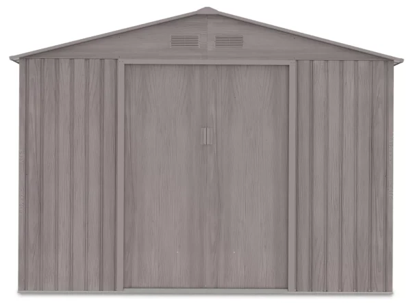 Domek metalowy ogrodowy Hardmaister Hudson 277 × 255 cm Light Wood