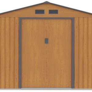 Domek metalowy ogrodowy Hardmaister Hudson 277 × 255 cm Oak Grey