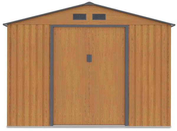 Domek metalowy ogrodowy Hardmaister Hudson 277 × 255 cm Oak Grey