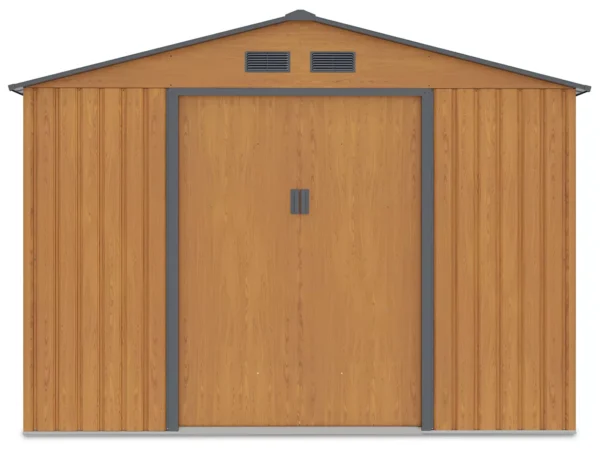Domek metalowy ogrodowy Hardmaister Hudson 277 × 319 cm Oak Grey