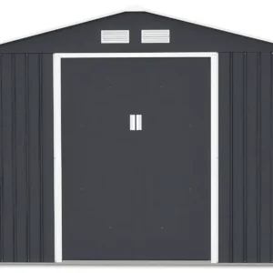Domek metalowy ogrodowy Hardmaister Hudson 277 × 319 cm Cold Grey