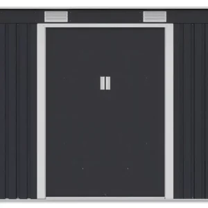 Domek metalowy ogrodowy Hardmaister Oregon 261 × 241 cm Cold Grey