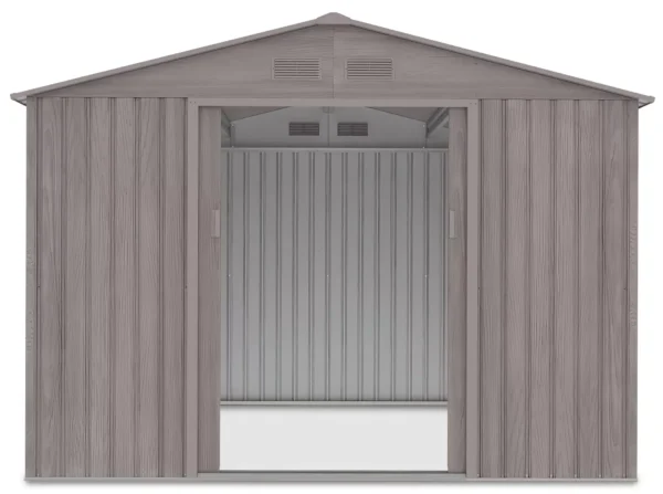 Domek metalowy ogrodowy Hardmaister Hudson 277 × 255 cm Light Wood