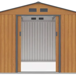 Domek metalowy ogrodowy Hardmaister Hudson 277 × 255 cm Oak Grey