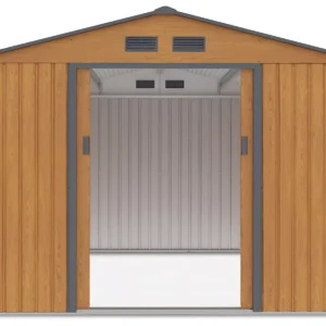 Domek metalowy ogrodowy Hardmaister Hudson 277 × 319 cm Oak Grey