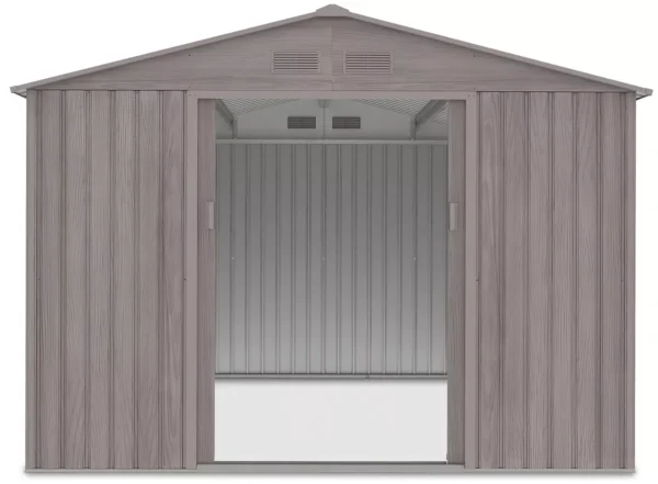 Domek metalowy ogrodowy Hardmaister Hudson 277 × 319 cm Light Wood