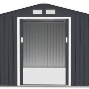 Domek metalowy ogrodowy Hardmaister Hudson 277 × 319 cm Cold Grey