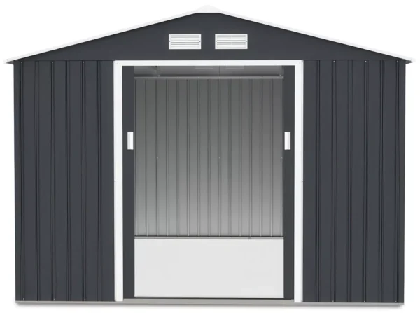 Domek metalowy ogrodowy Hardmaister Hudson 277 × 319 cm Cold Grey