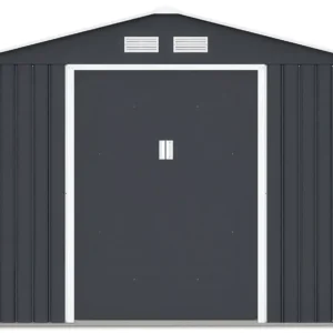 Domek metalowy ogrodowy Hardmaister Hudson 277 × 191 cm Cold Grey