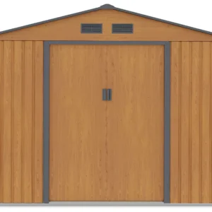 Domek metalowy ogrodowy Hardmaister Hudson 277 × 191 cm Oak Grey