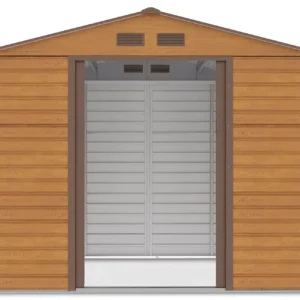 Domek metalowy ogrodowy Hardmaister Montreal 277 × 195 cm Oak Brown