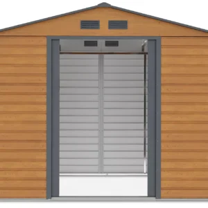 Domek metalowy ogrodowy Hardmaister Montreal 277 × 195 cm Oak Grey