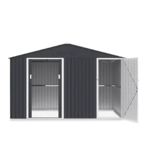 Domek metalowy ogrodowy Hardmaister Falcon 340 × 194 cm Cold Grey