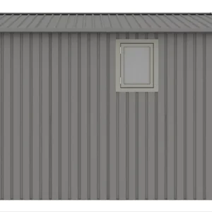 Domek metalowy ogrodowy Hardmaister Michigan 304 × 296 cm Grey Aluminium