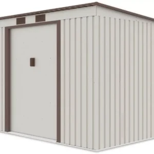 garden_house_oregon_261x171cm_beige_hardmaister_f576 Domek metalowy ogrodowy Hardmaister Oregon 261 × 181 cm Beige
