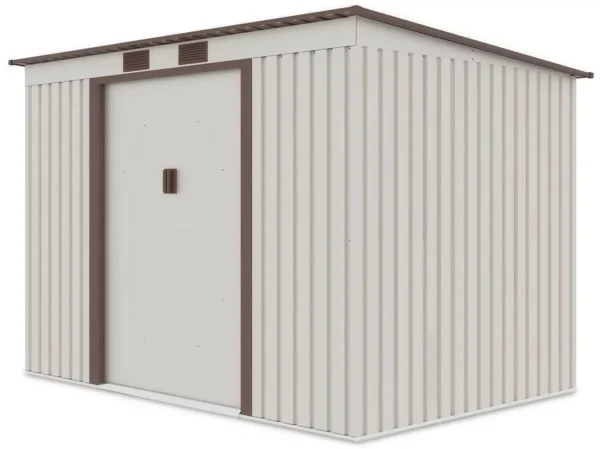 garden_house_oregon_261x171cm_beige_hardmaister_f576 Domek metalowy ogrodowy Hardmaister Oregon 261 × 181 cm Beige