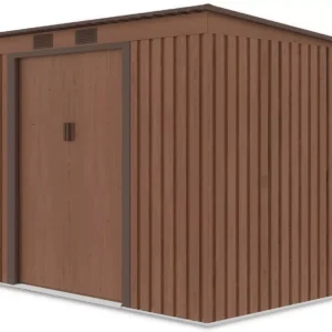 garden_house_oregon_261x171cm_walnut_hardmaister_a24e Domek metalowy ogrodowy Hardmaister Oregon 261 × 181 cm Walnut