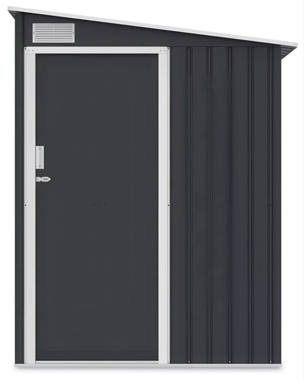 Domek metalowy ogrodowy Hardmaister Jasper 150 × 194 cm Cold Grey