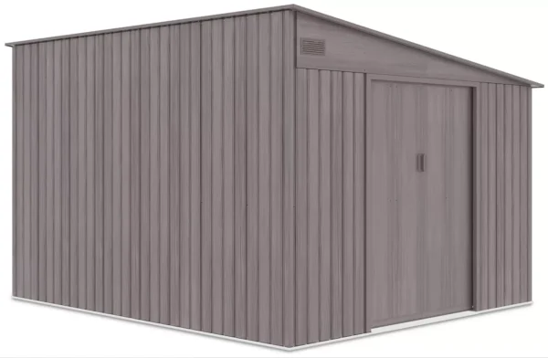 Domek metalowy ogrodowy Hardmaister Jasper 279 × 321 cm Light Wood