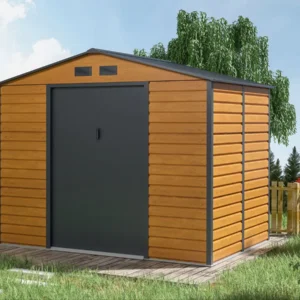Domek metalowy ogrodowy Hardmaister Montreal 277 × 195 cm Oak Grey