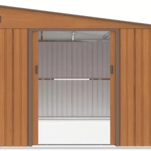 Domek metalowy ogrodowy Hardmaister Jasper 279 × 321 cm Oak Brown