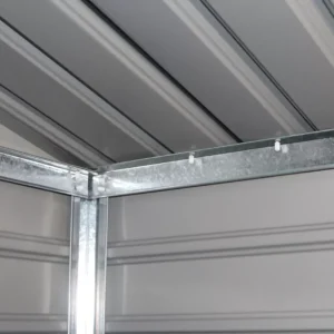interior_view_of_the_solid_roof_of_the_house_garden_Montreal_277x323_cm_Hardmai_c0f8 Domek metalowy ogrodowy Hardmaister Montreal 277 × 323 cm Oak Grey