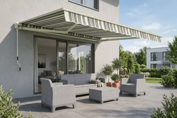 markiza-na-balkon-classic-taras Markiza tarasowa Gutroof Classic 300 × 250 cm White/Grey
