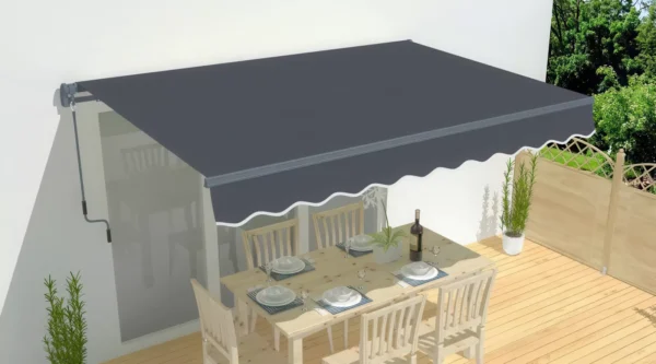 markiza_zawieszona_nad_zestawem_mebli_ogrodowych_d357 Markiza tarasowa Gutroof Classic 500 × 300 cm Grey