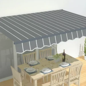 markiza_zawieszona_nad_zestawem_mebli_ogrodowych_d581 Markiza tarasowa Gutroof Classic 500 × 300 cm Grey/White