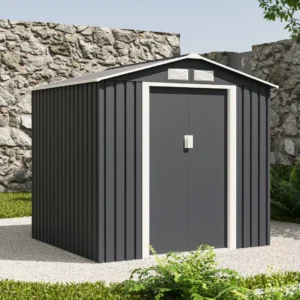 Domek metalowy ogrodowy Hardmaister Vector 201 × 181 cm Cold Grey