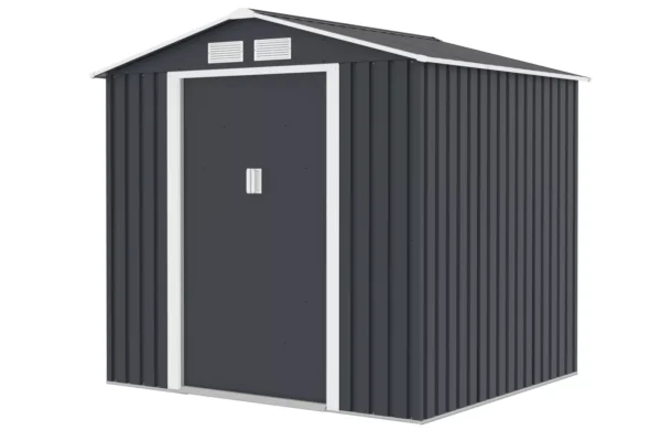 Domek metalowy ogrodowy Hardmaister Vector 201 × 181 cm Cold Grey
