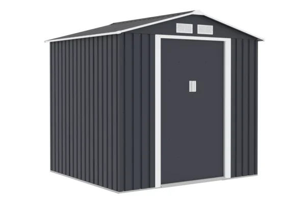 Domek metalowy ogrodowy Hardmaister Vector 201 × 181 cm Cold Grey