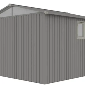 Domek metalowy ogrodowy Hardmaister Michigan 304 × 296 cm Grey Aluminium