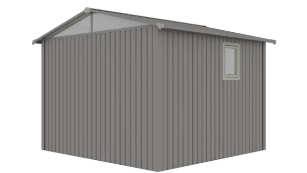 Domek metalowy ogrodowy Hardmaister Michigan 304 × 296 cm Grey Aluminium