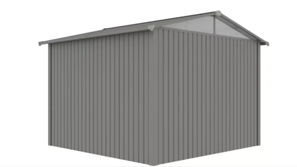 Domek metalowy ogrodowy Hardmaister Michigan 304 × 296 cm Grey Aluminium