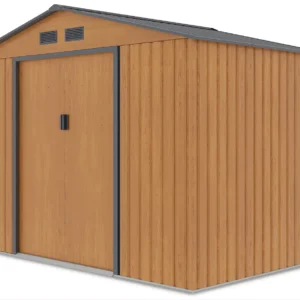 Domek metalowy ogrodowy Hardmaister Hudson 277 × 191 cm Oak Grey
