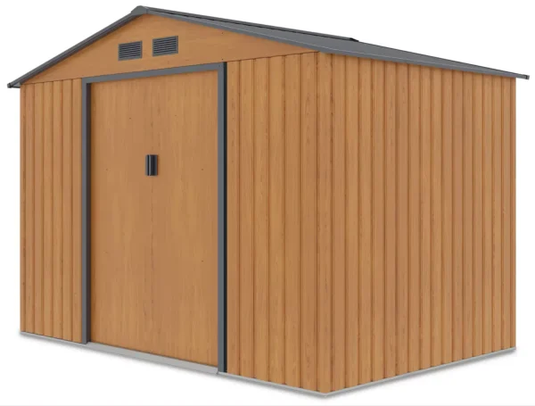 Domek metalowy ogrodowy Hardmaister Hudson 277 × 191 cm Oak Grey