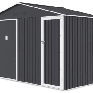 Domek metalowy ogrodowy Hardmaister Falcon 340 × 194 cm Cold Grey
