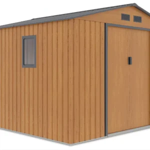 Domek metalowy ogrodowy Hardmaister Hudson 277 × 255 cm Oak Grey