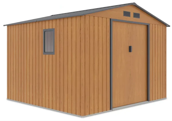 Domek metalowy ogrodowy Hardmaister Hudson 277 × 255 cm Oak Grey
