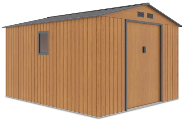 Domek metalowy ogrodowy Hardmaister Hudson 277 × 319 cm Oak Grey